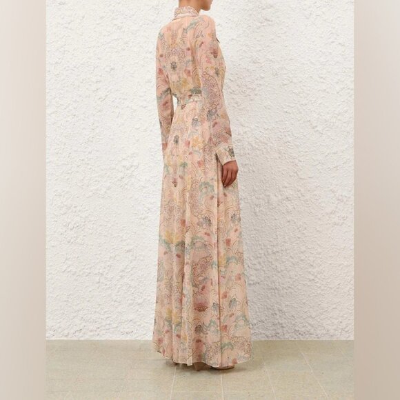 NWOT !Zimmermann Rebellion Pussybow Shirt Dress - Picture 3 of 11